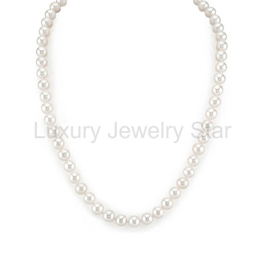White Cultured Freshwater Pearl Necklace