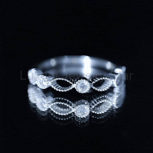 Infinity Inspired Lab Grown Diamond Stackable Ring for Women - image 2