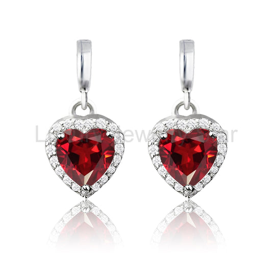 Forever Heart 1.25 Carat Birthstone Earrings