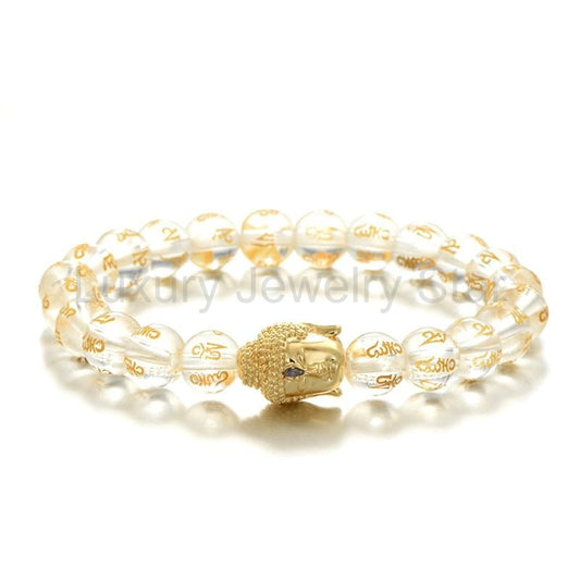 Gold Buddha Mantra Bracelet