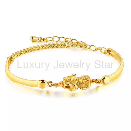 Gold Pixiu Wealth Bracelet