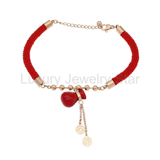 Lucky Red Money Bag Bracelet
