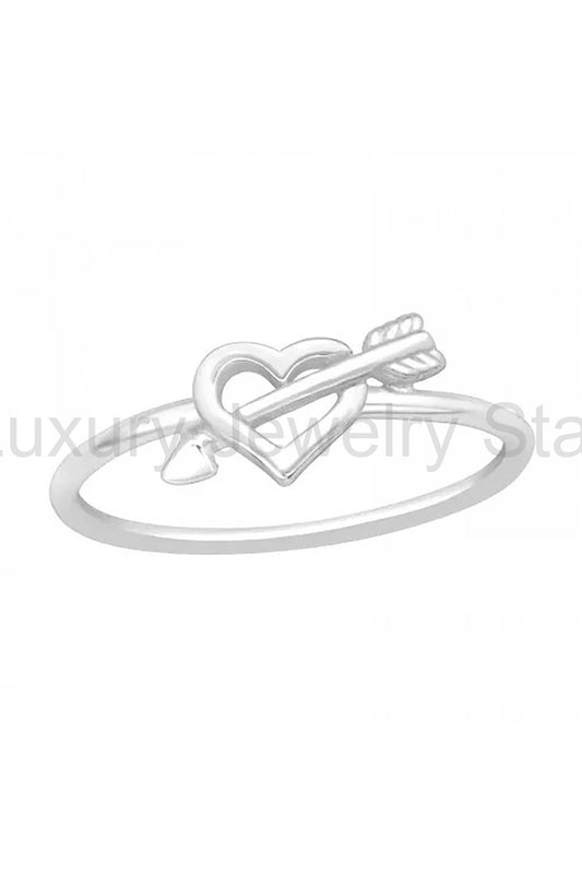 Sterling Silver Cupid's Arrow Ring - SS