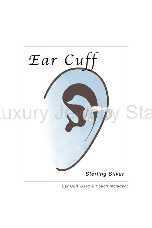 Sterling Silver Plain Cut Ear Cuff - SS