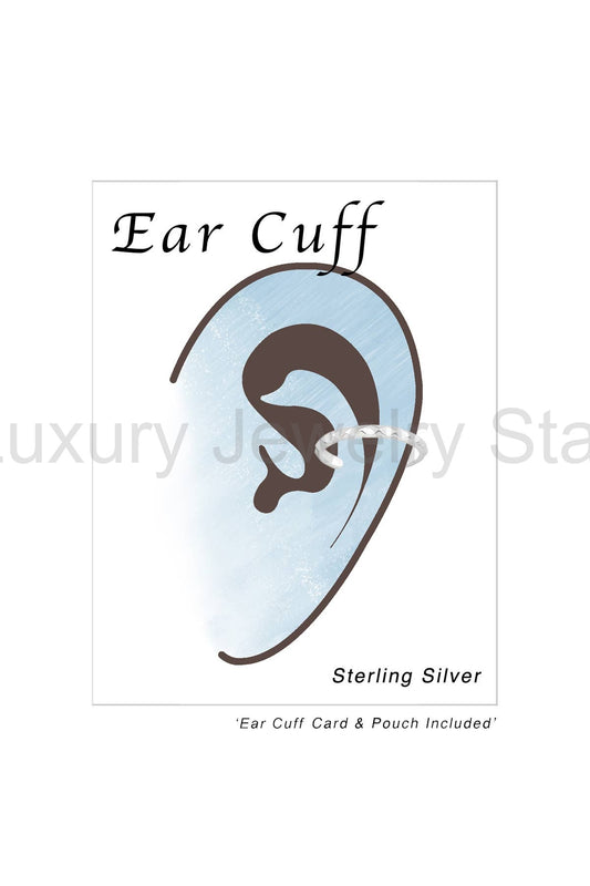 Sterling Silver Plain Ear Cuff - SS