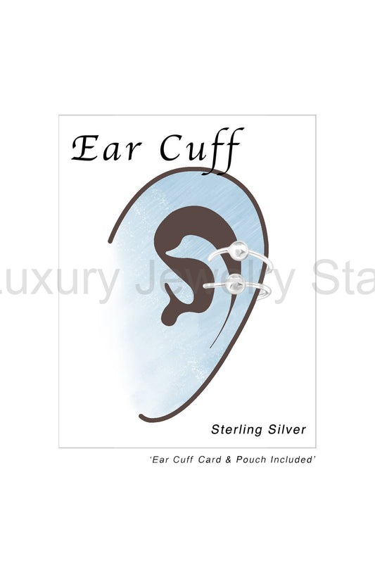 Sterling Silver Plain Ear Cuff - SS