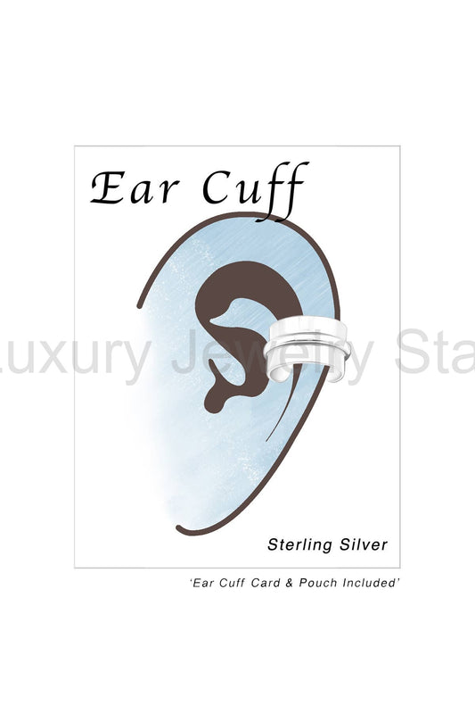 Sterling Silver Plain Ear Cuff - SS