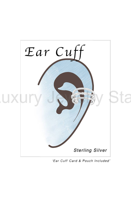 Sterling Silver Plain Ear Cuff - SS