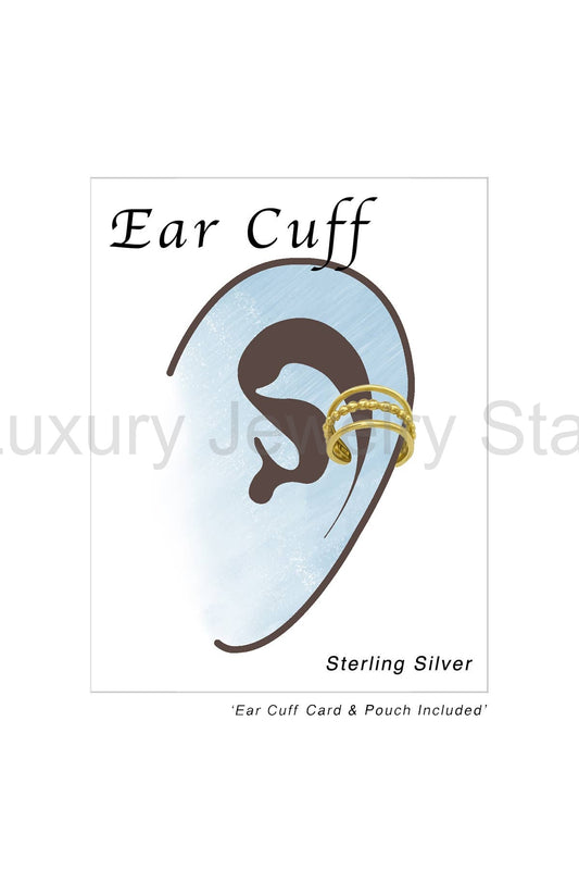 Sterling Silver Plain Ear Cuff - VM