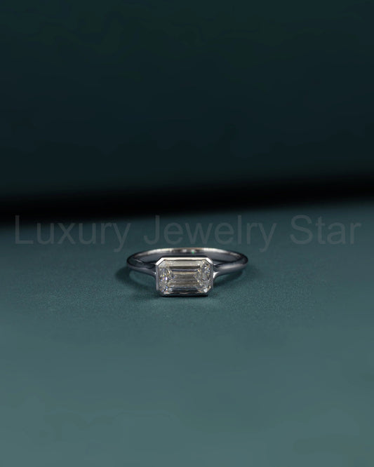 2.03 CTW Emerald Cut CVD Lab-Grown Diamond Solitaire Ring