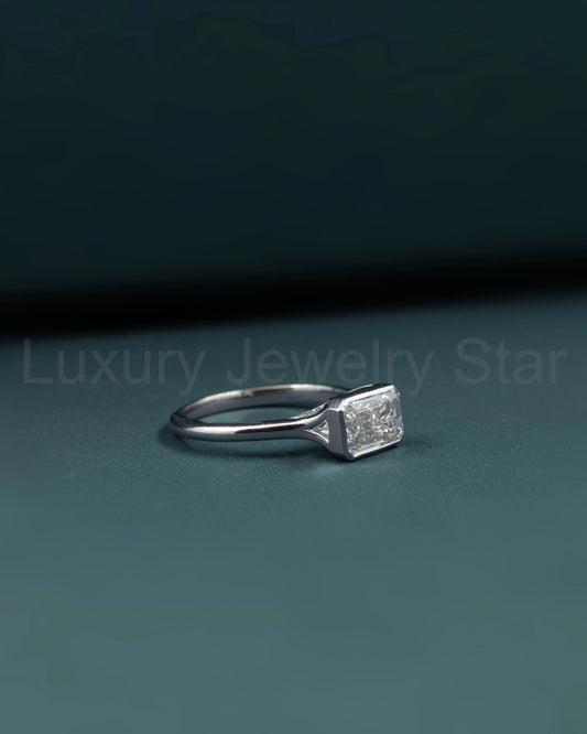 2.03 CTW Emerald Cut CVD Lab-Grown Diamond Solitaire Ring - image 2