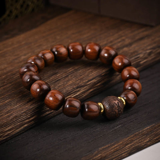 Fortune Jewel Natural Rosewood Compassion Bracelet