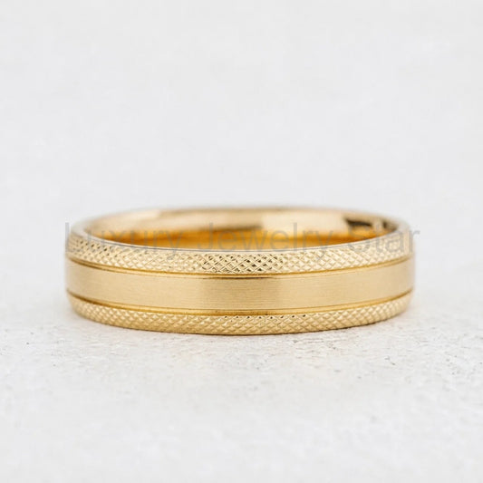 Lattice Edge | Men’s Wedding Band