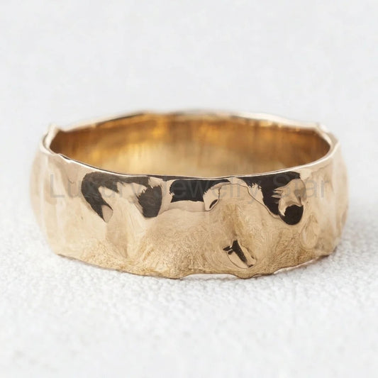 Titan Flow | Wide Liquid Gold Men’s Wedding Band