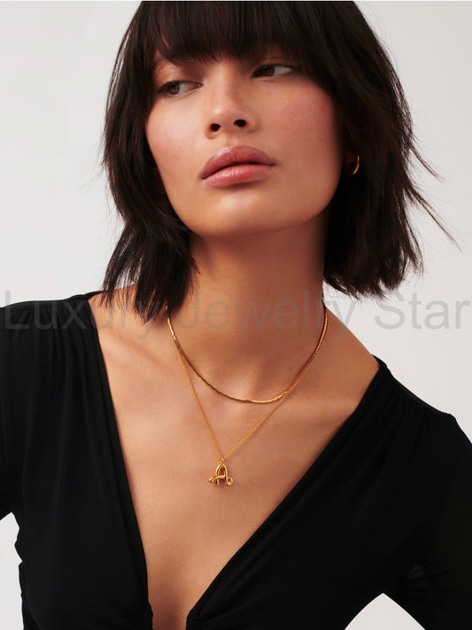 Stylist Gold Cobra Snake Chain Choker In Sterling Silver - image 2