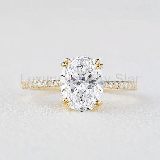 Victoria's Grace | 2CT Classic Oval Diamond Solitaire Engagement Ring