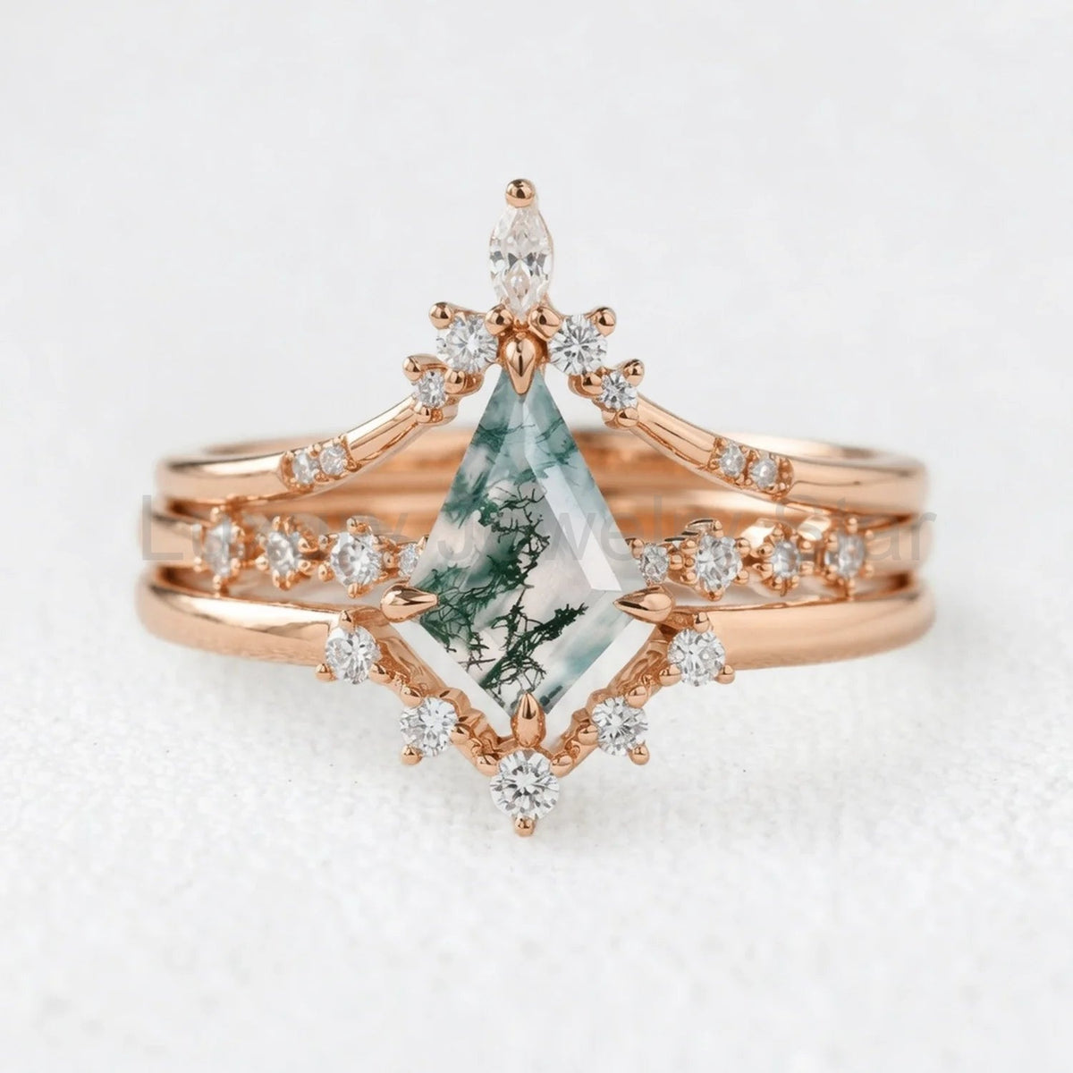 Genevieve’s Grace | Kite Moss Agate Vintage Bridal Trilogy - image 3
