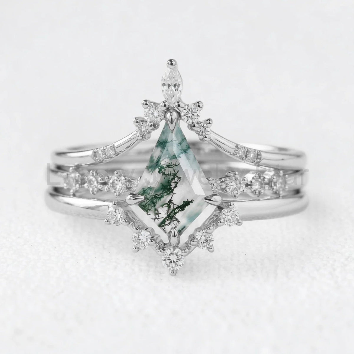 Genevieve’s Grace | Kite Moss Agate Vintage Bridal Trilogy - image 4
