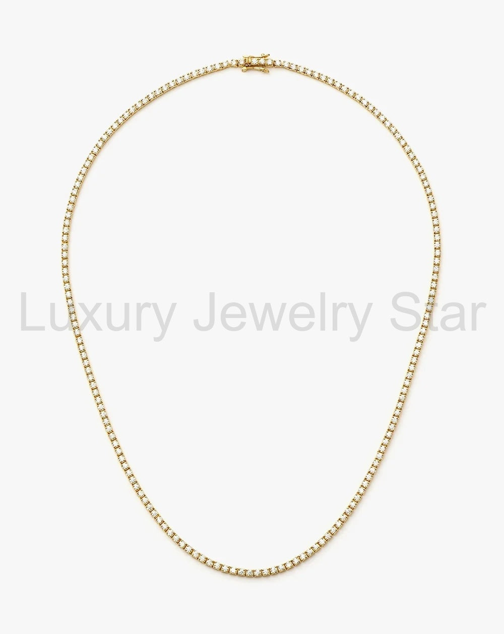 18K Gold Vermeil Classic Tennis Necklace