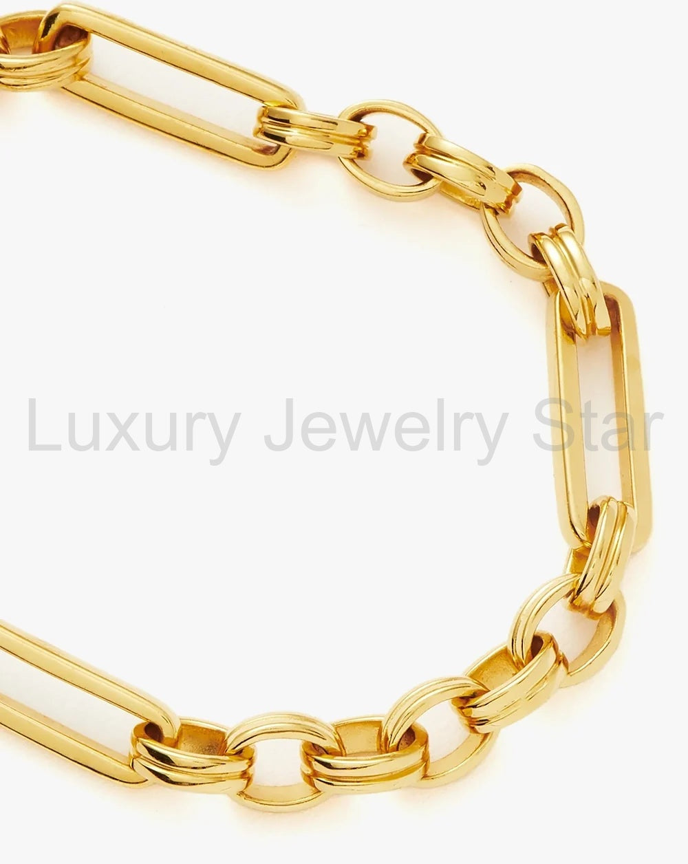 18K Gold Vermeil Axiom Chain Bracelet - image 3