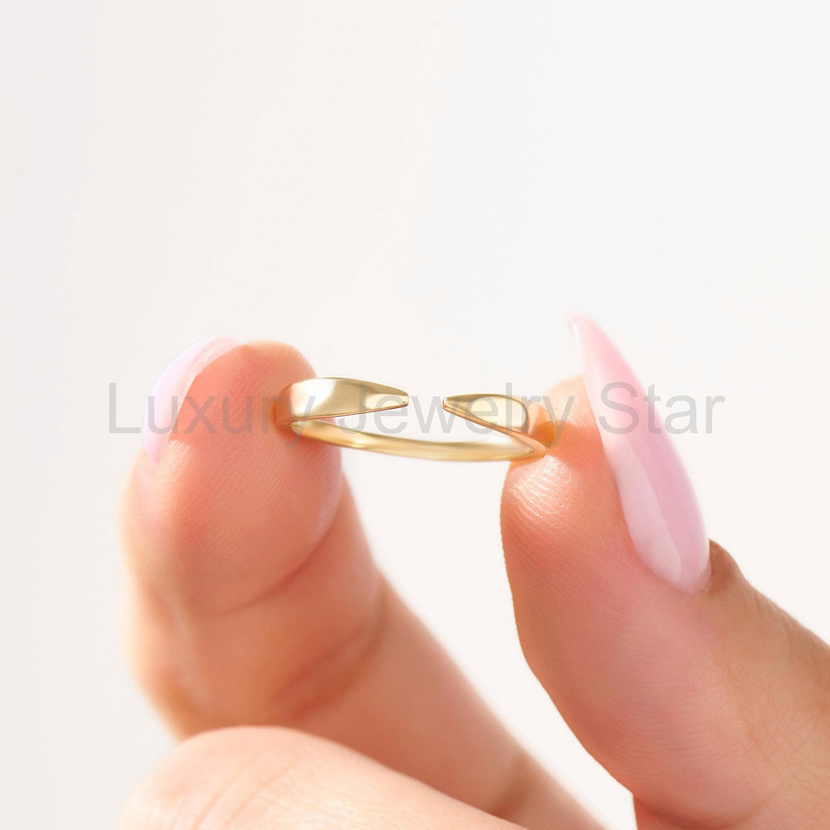 Open Claw Ring 14K Gold – Women’s Dainty Wrap Stacking Enhancer Band - image 3