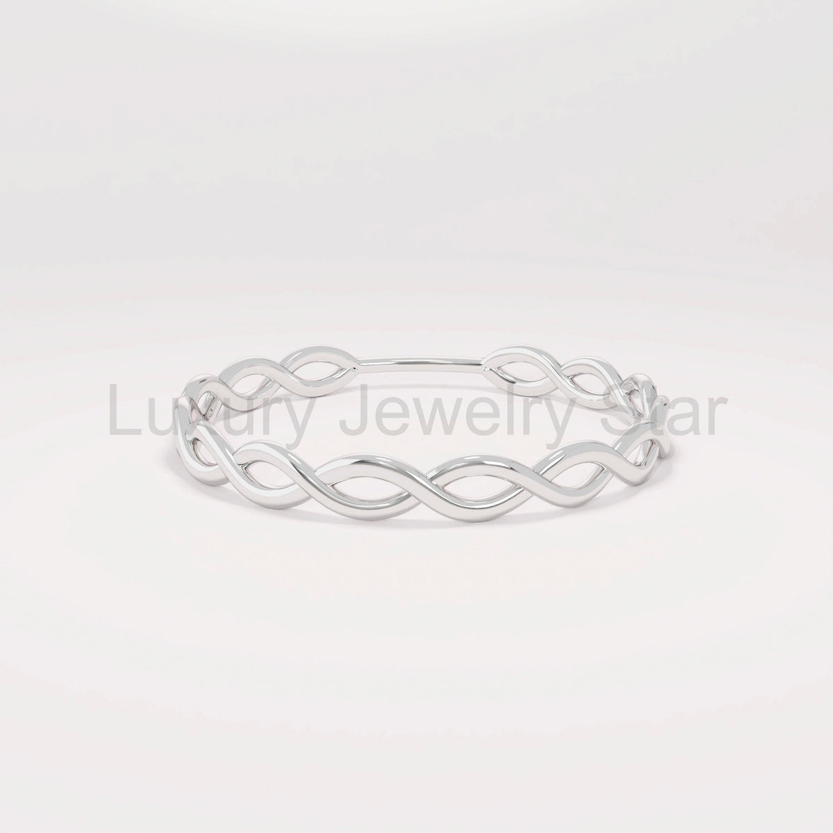 Minimalist Twist Ring 14K Gold – Women’s Dainty All-Finger Stacking Band - image 6