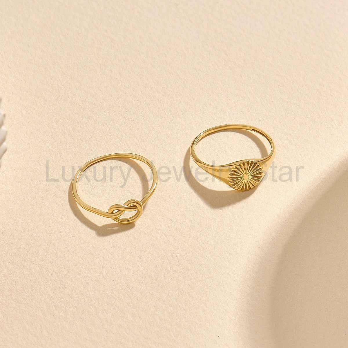 Thin Love Knot Ring 14K Gold – Women’s Eternity Friendship Promise Ring - image 10