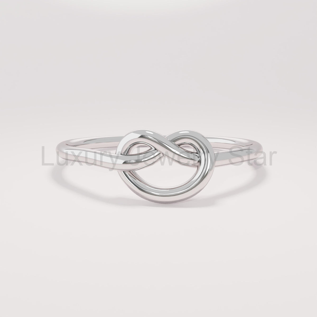 Thin Love Knot Ring 14K Gold – Women’s Eternity Friendship Promise Ring - image 4