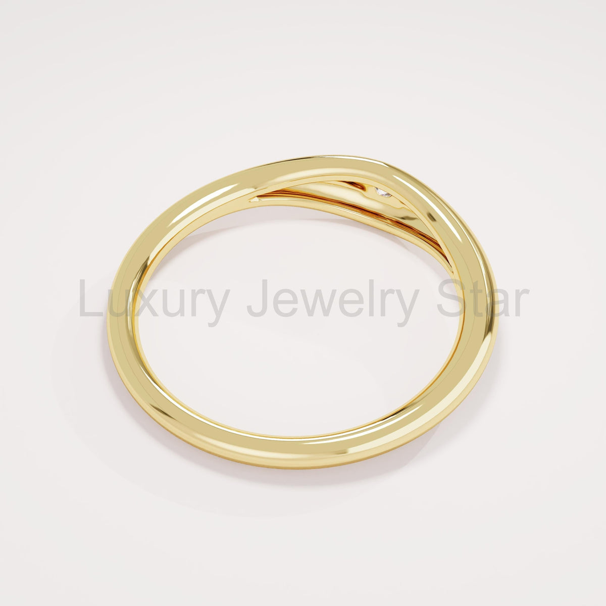 14k Solid Gold Diamond Starburst Pinky Ring - Small Signet Celestial Ring, Dainty Stacking - image 8