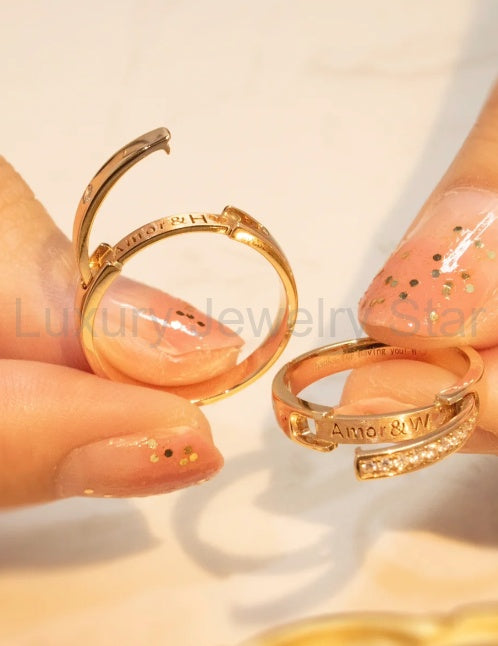 Purely customized couple rings