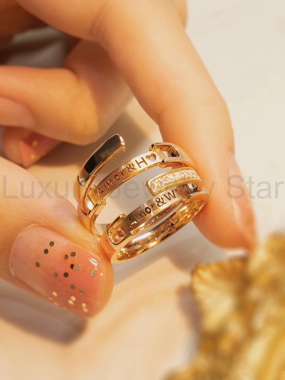 Purely customized couple rings - image 3