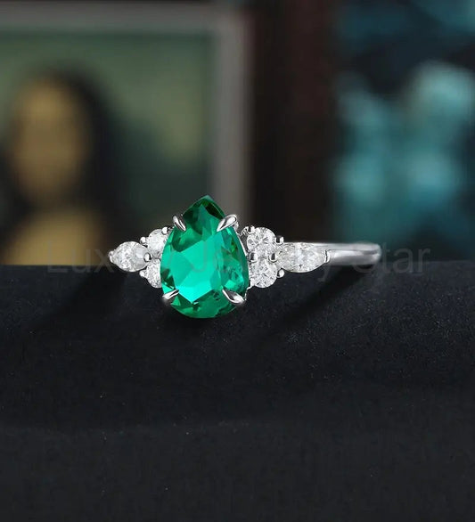 Unique 14K/18K Plain Gold Wedding Bnad Solid Gold Promise Ring Anniversary Matching - image 2