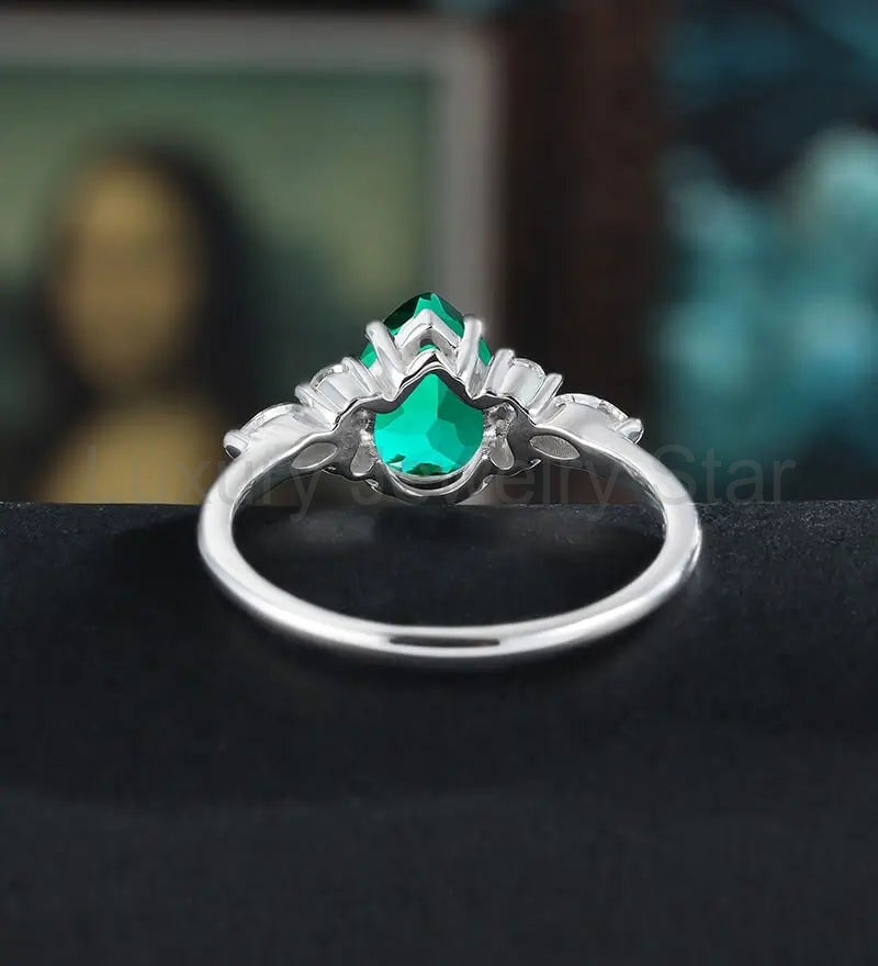 Unique 14K/18K Plain Gold Wedding Bnad Solid Gold Promise Ring Anniversary Matching - image 3