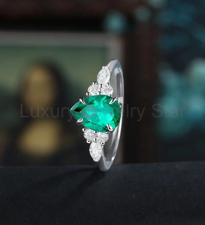 Unique 14K/18K Plain Gold Wedding Bnad Solid Gold Promise Ring Anniversary Matching - image 4