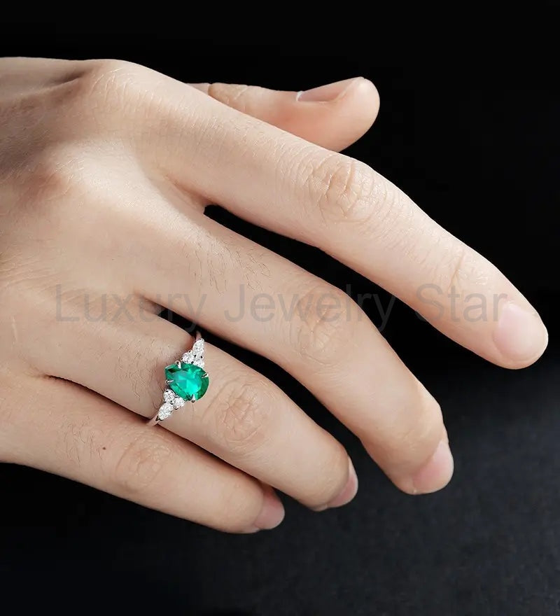 Unique 14K/18K Plain Gold Wedding Bnad Solid Gold Promise Ring Anniversary Matching - image 5