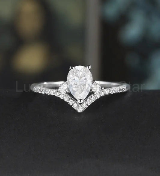 10K/14K/18K Solid Gold Moissanite Engagement Ring Oval Sterling Silver Diamond Ring Anniversary