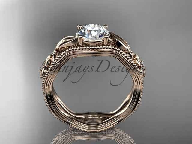 Nature Inspire Diamond Engagement Ring Lab Grown Diamond Flower Ring IGI Certified - image 3