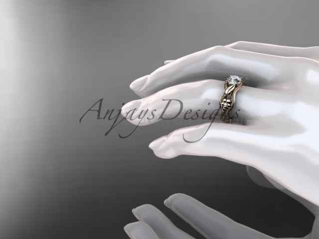 Nature Inspire Diamond Engagement Ring Lab Grown Diamond Flower Ring IGI Certified - image 4