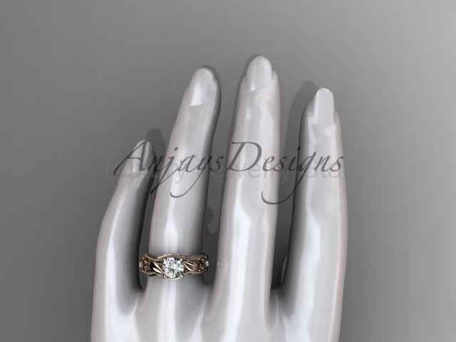 Nature Inspire Diamond Engagement Ring Lab Grown Diamond Flower Ring IGI Certified - image 5