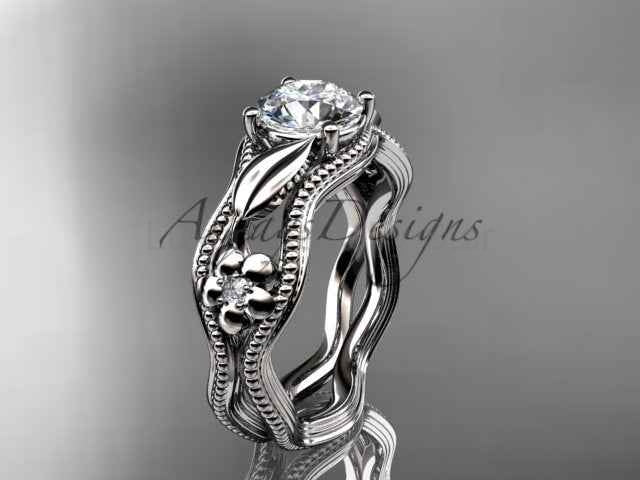 Nature Inspire Diamond Engagement Ring Lab Grown Diamond Flower Ring IGI Certified - image 6