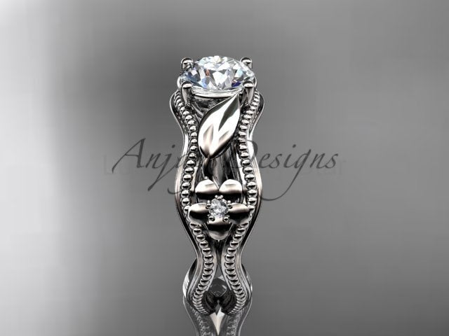 Nature Inspire Diamond Engagement Ring Lab Grown Diamond Flower Ring IGI Certified - image 7