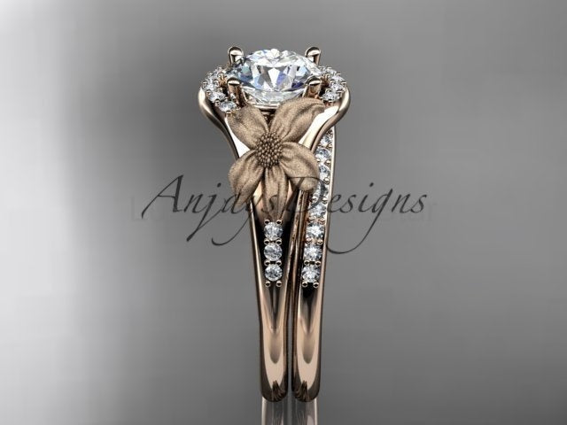 Lily Flower Engagement Ring Set 1 Carat Lab Grown Diamond IGI Certified - image 12
