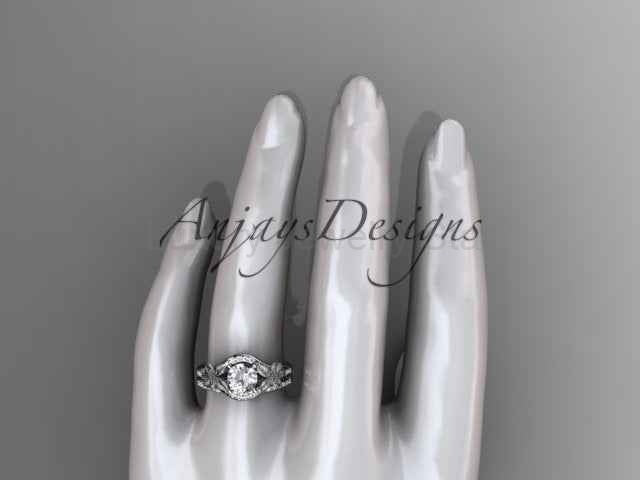Lily Flower Engagement Ring Set 1 Carat Lab Grown Diamond IGI Certified - image 5