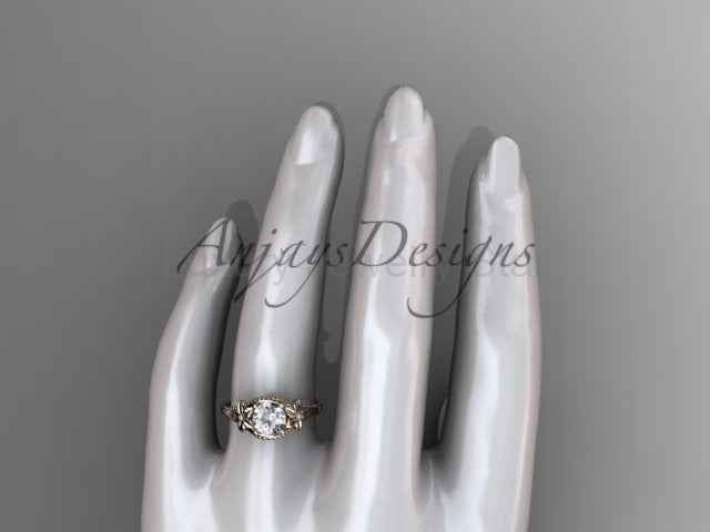 1 CT Lab Grown Diamond Engagement Ring Nature Inspired Ring Dainty - image 5
