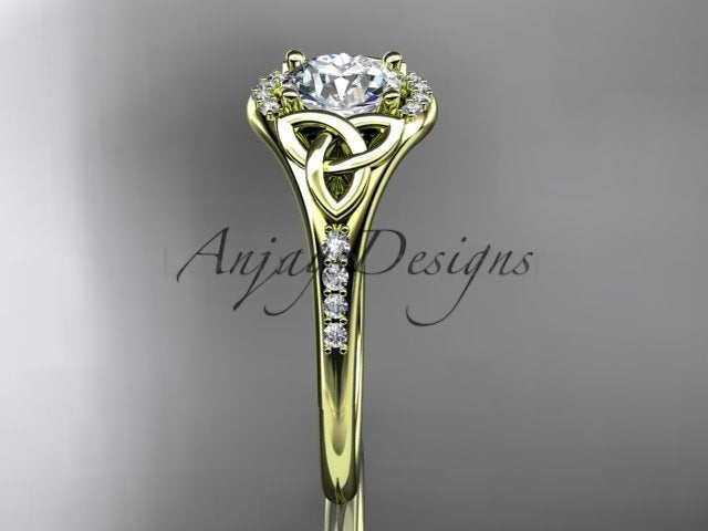 Celtic Engagement Ring 1 Carat Lab Grown Diamond Wedding Ring Anniversary Gift Trinity - image 12