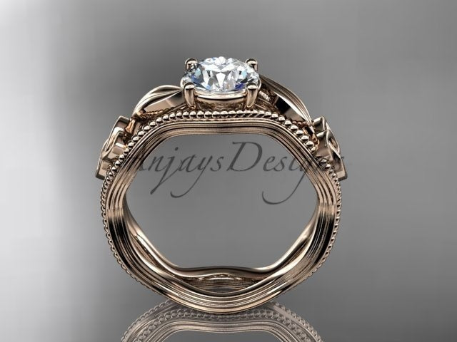 Celtic Engagement Ring Diamond Trinity Knot Ring 1 Carat Lab Grown Engagement Ring - image 3