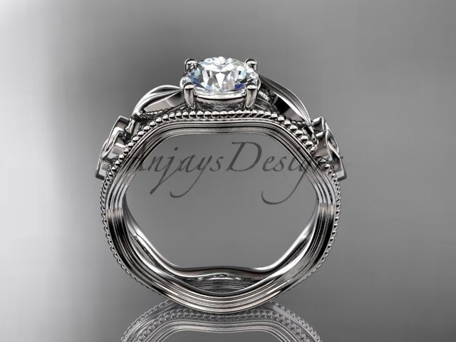 Celtic Engagement Ring Diamond Trinity Knot Ring 1 Carat Lab Grown Engagement Ring - image 8