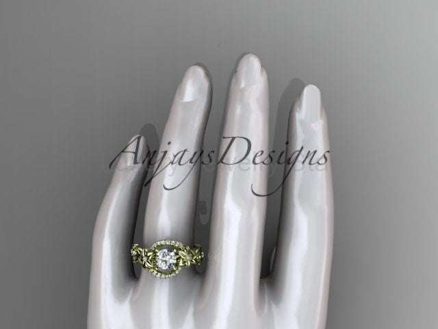 Flower Engagement Ring Nature Inspired Wedding Ring 1 Carat Lab Grown Diamond Ring IGI - image 15