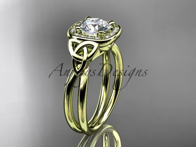 Irish Celtic Trinity Knot Engagement Ring 1 CT Lab Grown Diamond IGI Certified - image 7