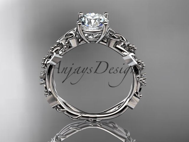 Celtic Trinity Knot Ring Nature Inspired Bridal 1 Carat Lab Grown Diamond Ring - image 8